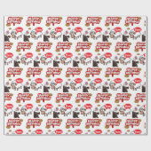Happy Birthday Gift Wrapping Paper Lamb Cadeaupapier (Vlak)