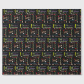 Happy Birthday Gift Wrapping Paper Liam Cadeaupapier (Vlak)