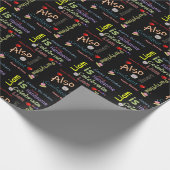 Happy Birthday Gift Wrapping Paper Liam Cadeaupapier (Hoek)