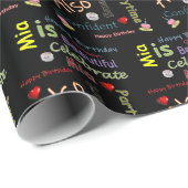 Happy Birthday Gift Wrapping Paper Mia Cadeaupapier (Rol Hoek)