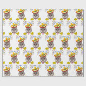 Happy Birthday Gift Wrapping Paper Mice Cadeaupapier (Vlak)