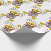 Happy Birthday Gift Wrapping Paper Mice Cadeaupapier (Hoek)