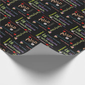 Happy Birthday Gift Wrapping Paper Mohammed Cadeaupapier (Hoek)