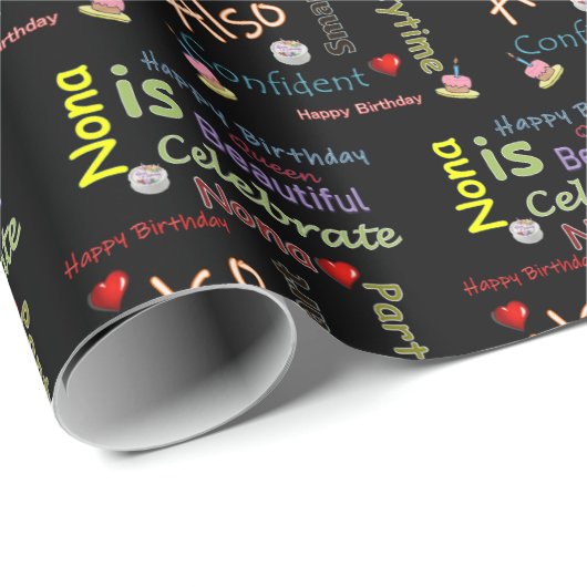 Happy Birthday Gift Wrapping Paper Nona Cadeaupapier (Rol Hoek)