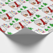 Happy Birthday Gift Wrapping Paper Polar Beer Cadeaupapier (Hoek)