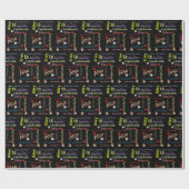 Happy Birthday Gift Wrapping Paper Riley Cadeaupapier (Vlak)