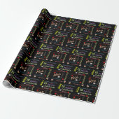 Happy Birthday Gift Wrapping Paper Riley Cadeaupapier (Uitgerold)