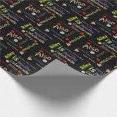 Happy Birthday Gift Wrapping Paper Riley Cadeaupapier (Hoek)