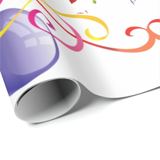 Happy Birthday Gift Wrapping Paper roze okt. Cadeaupapier (Rol Hoek)