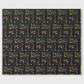 Happy Birthday Gift Wrapping Paper Scarlett Cadeaupapier (Vlak)