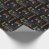 Happy Birthday Gift Wrapping Paper Skylar Cadeaupapier (Hoek)