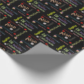 Happy Birthday Gift Wrapping Paper Sophia Cadeaupapier (Hoek)