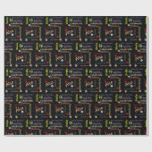Happy Birthday Gift Wrapping Paper Stella Cadeaupapier (Vlak)