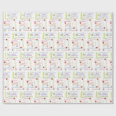 Happy Birthday Gift Wrapping Paper Susana Cadeaupapier (Vlak)