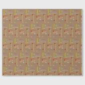 Happy Birthday Gift Wrapping Paper Victoria Cadeaupapier (Vlak)