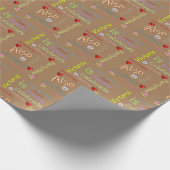 Happy Birthday Gift Wrapping Paper Victoria Cadeaupapier (Hoek)