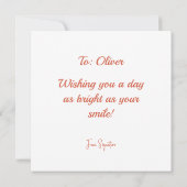 Happy Birthday Gifts Cadeaus Wenskaart (Achterkant)