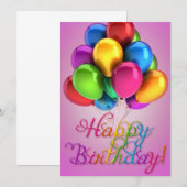 Happy Birthday Gifts Love Cake Kaart (Voorkant / Achterkant)