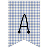 Happy Birthday Gingham Rainbow Bunting Flags Vlaggetjes (Tweede vlag)