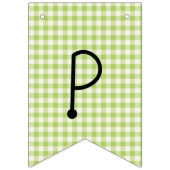 Happy Birthday Gingham Rainbow Bunting Flags Vlaggetjes (Derde vlag)