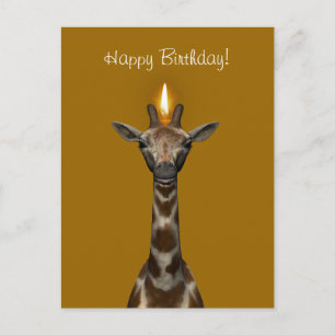 Happy Birthday Giraffe Briefkaart