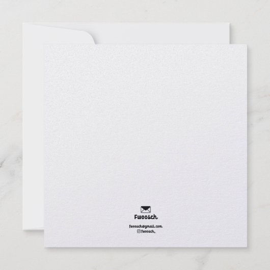 Happy Birthday - Giraffe en vrienden Kaart (Achterkant)