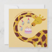 Happy Birthday - Giraffe en vrienden Kaart (Voorkant)