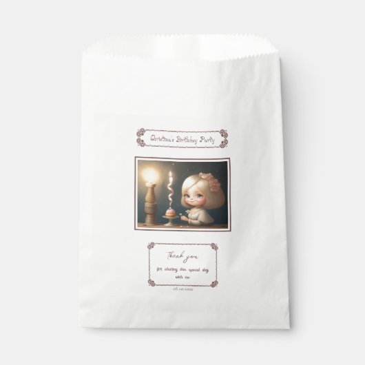 Happy Birthday Girl 01 Bedankzakje (Voorkant)