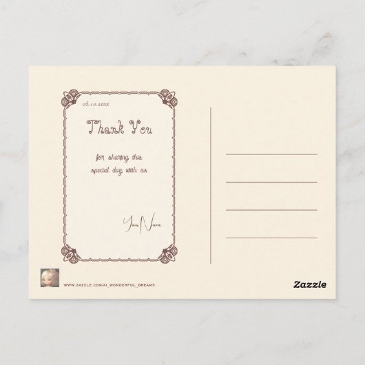 Happy Birthday Girl 01 Briefkaart (Achterkant)