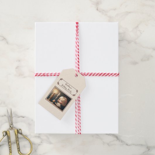 Happy Birthday Girl 01 Cadeaulabel (Met Touw)