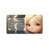 Happy Birthday Girl 01 Etiket (Voorkant)