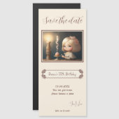 Happy Birthday Girl 01 Magnetische Uitnodiging (Voorkant / Achterkant)