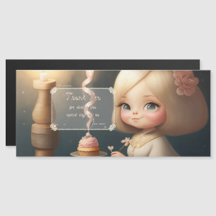 Happy Birthday Girl 01 Magnetische Uitnodiging