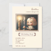 Happy Birthday Girl 01 Magnetische Uitnodiging (Voorkant)