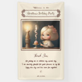 Happy Birthday Girl 01 Spandoek (Verticaal)