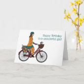 Happy Birthday Girl 1 Kaart (Gele Bloem)