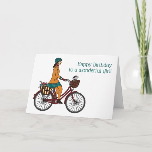 Happy Birthday Girl 1 Kaart (Voorkant)