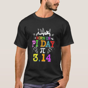 Happy Birthday Girl Boy T Wiskunde Geek Pi Day Kin T-shirt