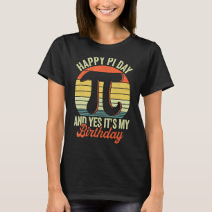 Happy Birthday Girl Boy Wiskunde Geek Pi Day Kinde T-shirt