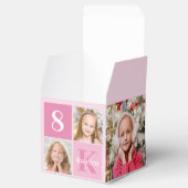 Happy Birthday Girl Cute Custom Photo Pink Party Bedankdoosjes (Geopend)