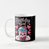 Happy Birthday Girl Cute Nk Bow Bubble Boba Tea An Koffiemok (Links)
