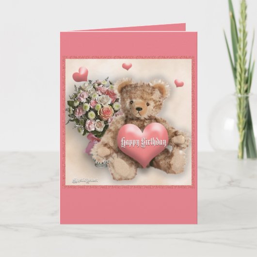 Happy Birthday - Girl Kaart (Voorkant)