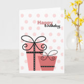 Happy Birthday Girl Kaart (Gele Bloem)