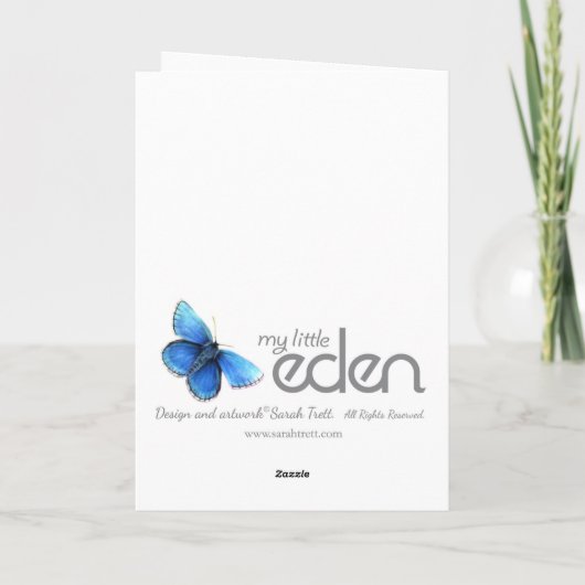 Happy Birthday Girl personalise age card Kaart (Achterkant)