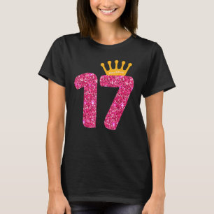 Happy Birthday Girls 17th Party 17 Years Old Bday T-shirt