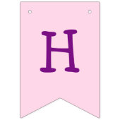 Happy Birthday Girl's Eenhoorn Cupcakes Vlaggetjes (Tweede vlag)