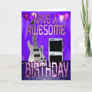 Happy Birthday Gitaar/Amp van Valxart Kaart