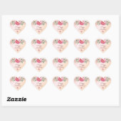 Happy Birthday glitter blush roze roze roze goudbl Hart Sticker (Vel)
