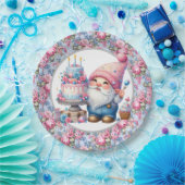 Happy Birthday Gnome Papieren Bordje (Feest)