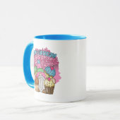 Happy Birthday gnome unisex add monogram Mok (Voorkant links)